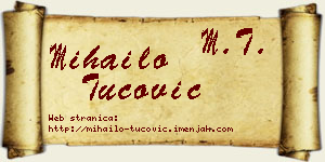Mihailo Tucović vizit kartica